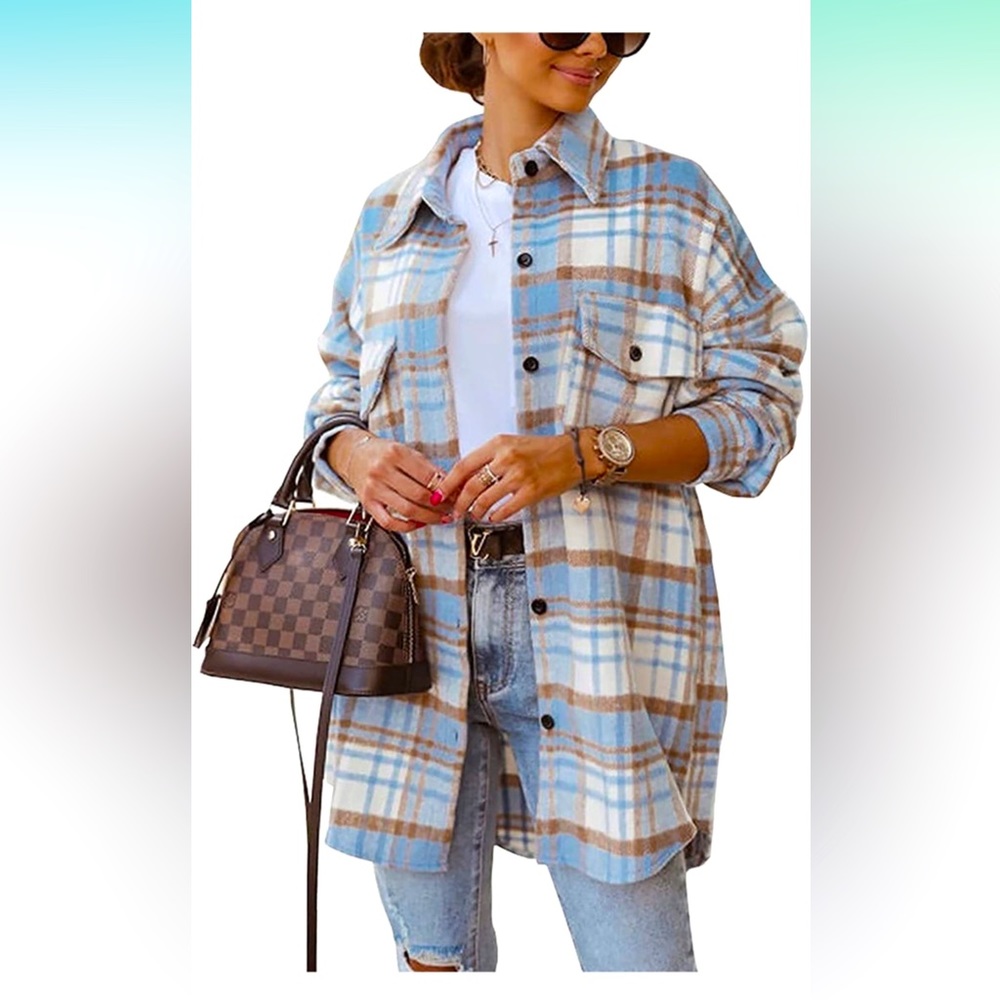 Women’s Plaid Shacket, NWT